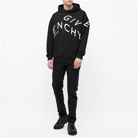 givenchy refracted|Givenchy Refracted Embroidered Logo Hoodie Black/White .